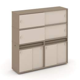 Набор 8 Тумба двойная с надставкой ES.NB.2V-8